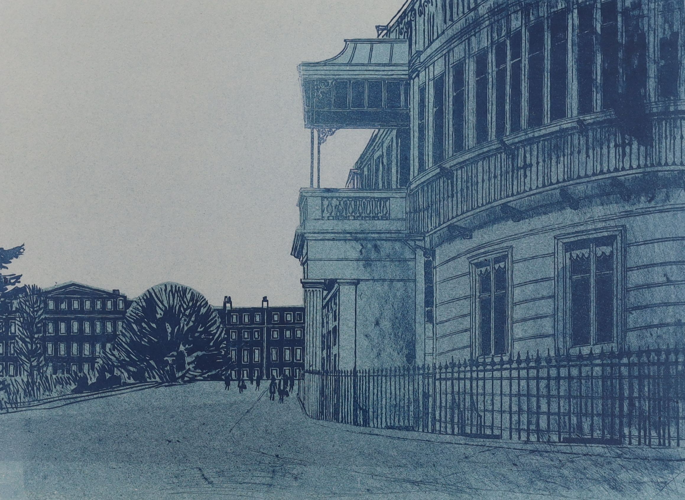Robert Tavener (1920-2004), lithograph, 'Regency Terraces, Brighton', signed in pencil, 56/75, 42 x 57cm